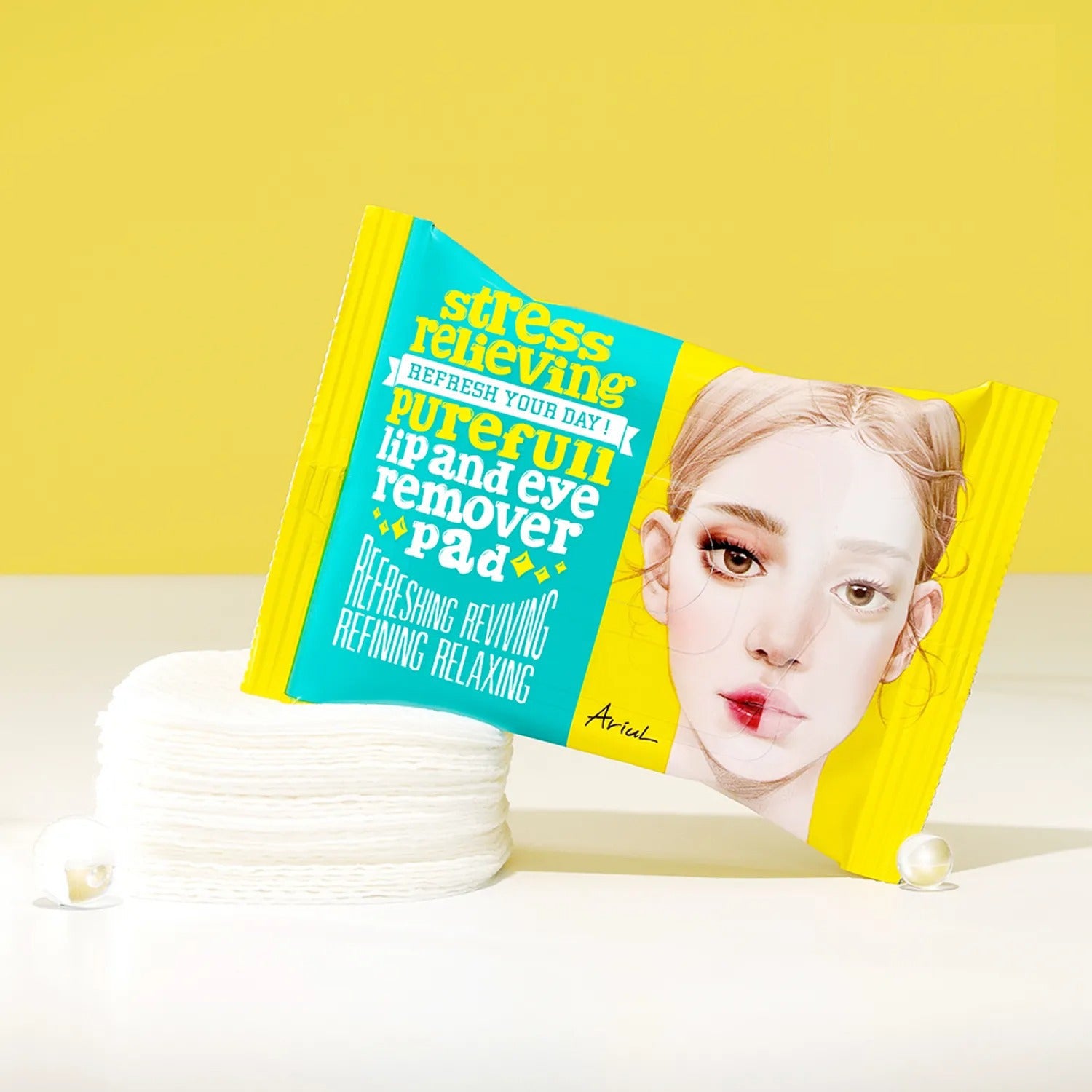 Ariul Stress Relieving Purefull Lip And Eye Remover Pad 30P