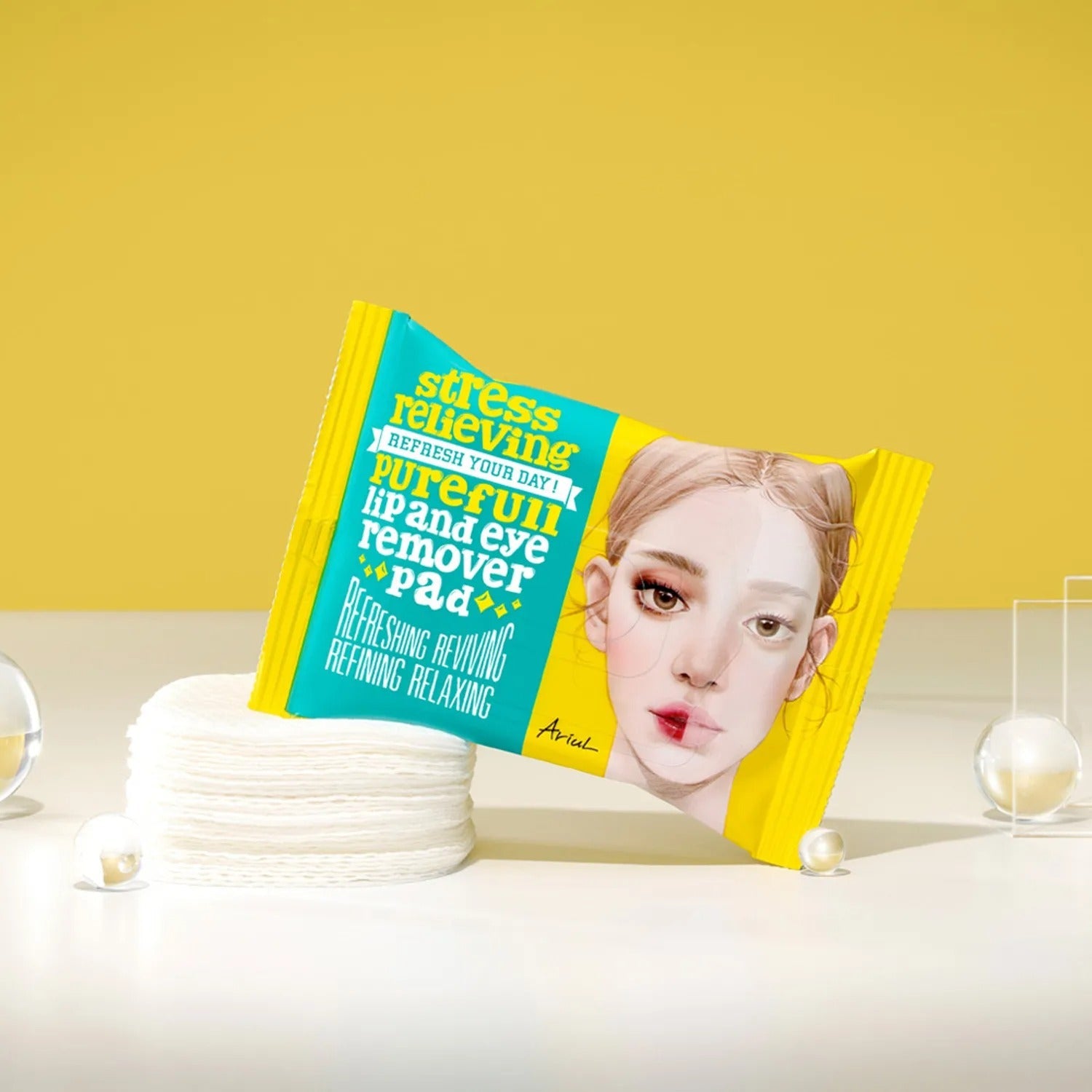 Ariul Stress Relieving Purefull Lip And Eye Remover Pad 30P