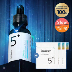 numbuzin No.5+ Vitamin Concentrated Serum 30mL set (+6 pads gift)