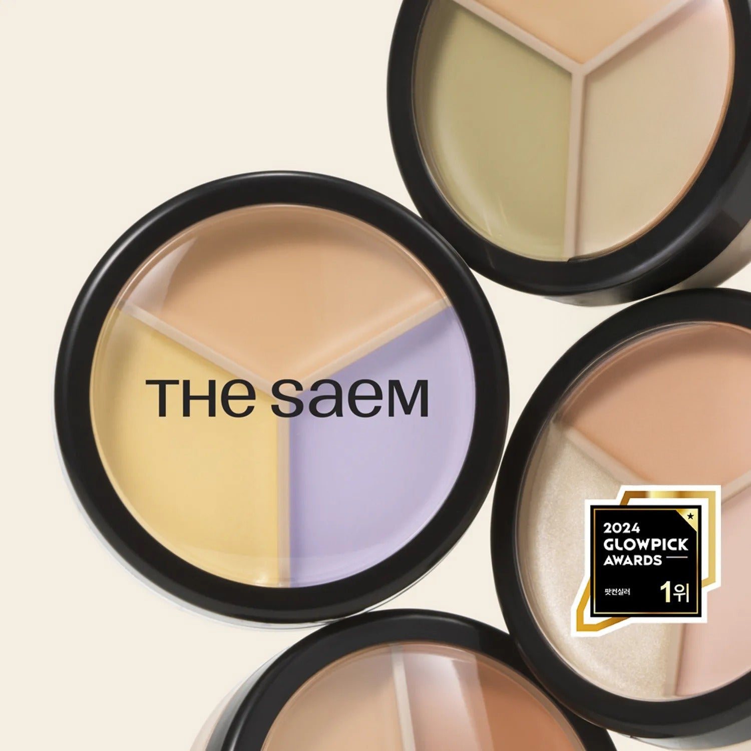 THE SAEM Cover Perfection Triple Pot Concealer (Special Set/Single)