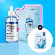 WELLAGE Real Hyaluronic Blue 100 Ampoule 100ml Refill Set (+Mask Sheet 1ea)