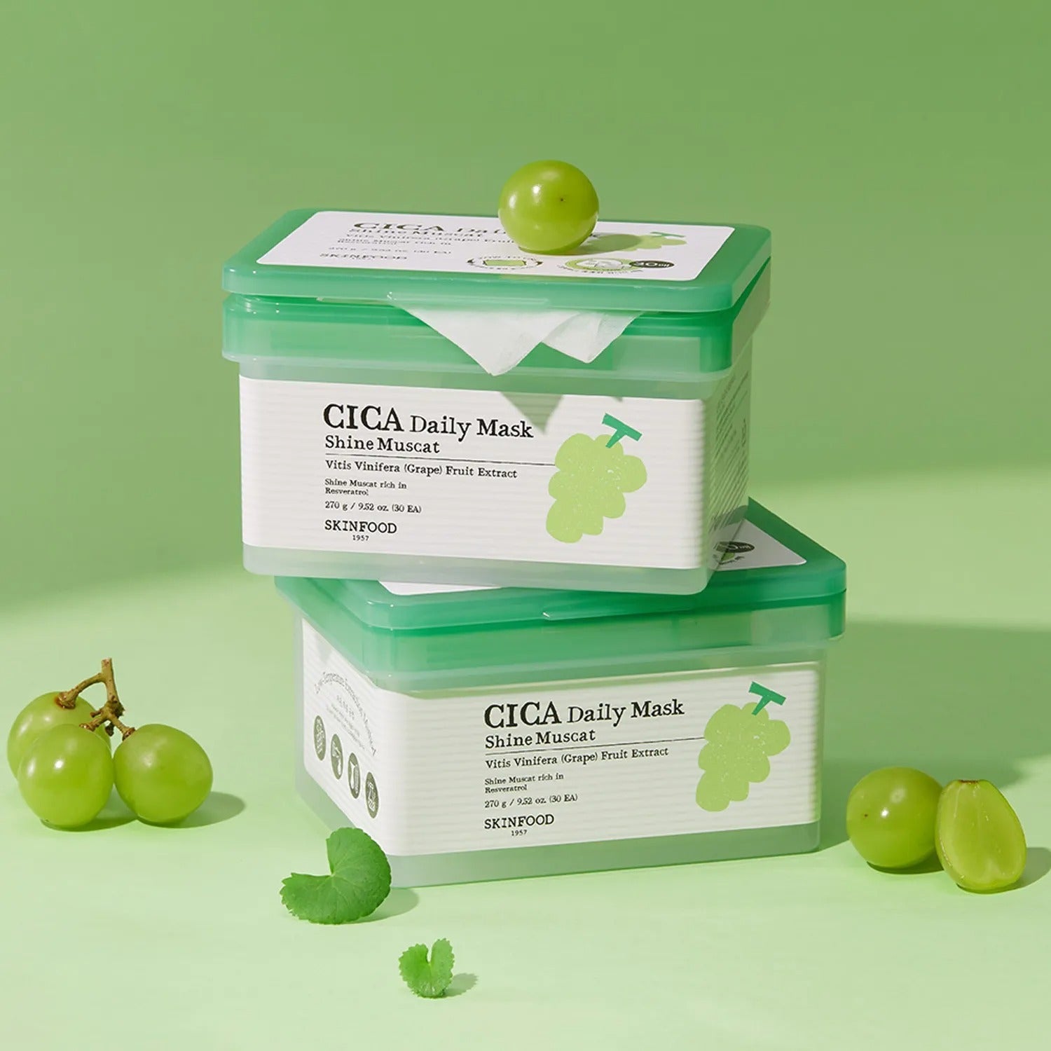 SKINFOOD Shine Muscat Cica Daily Mask 30ea