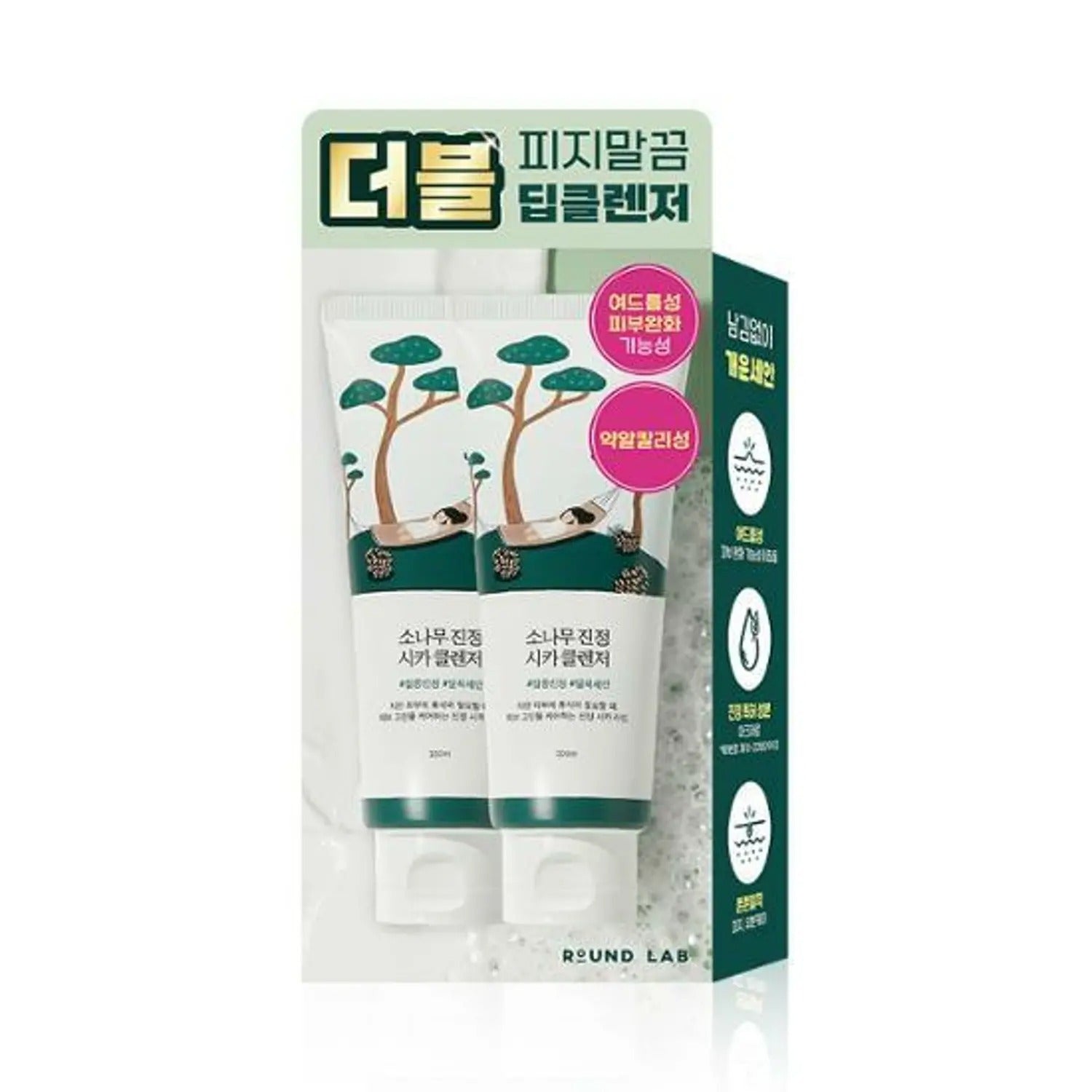 ROUND LAB Pine Calming Cica Cleanser 150ml+150ml