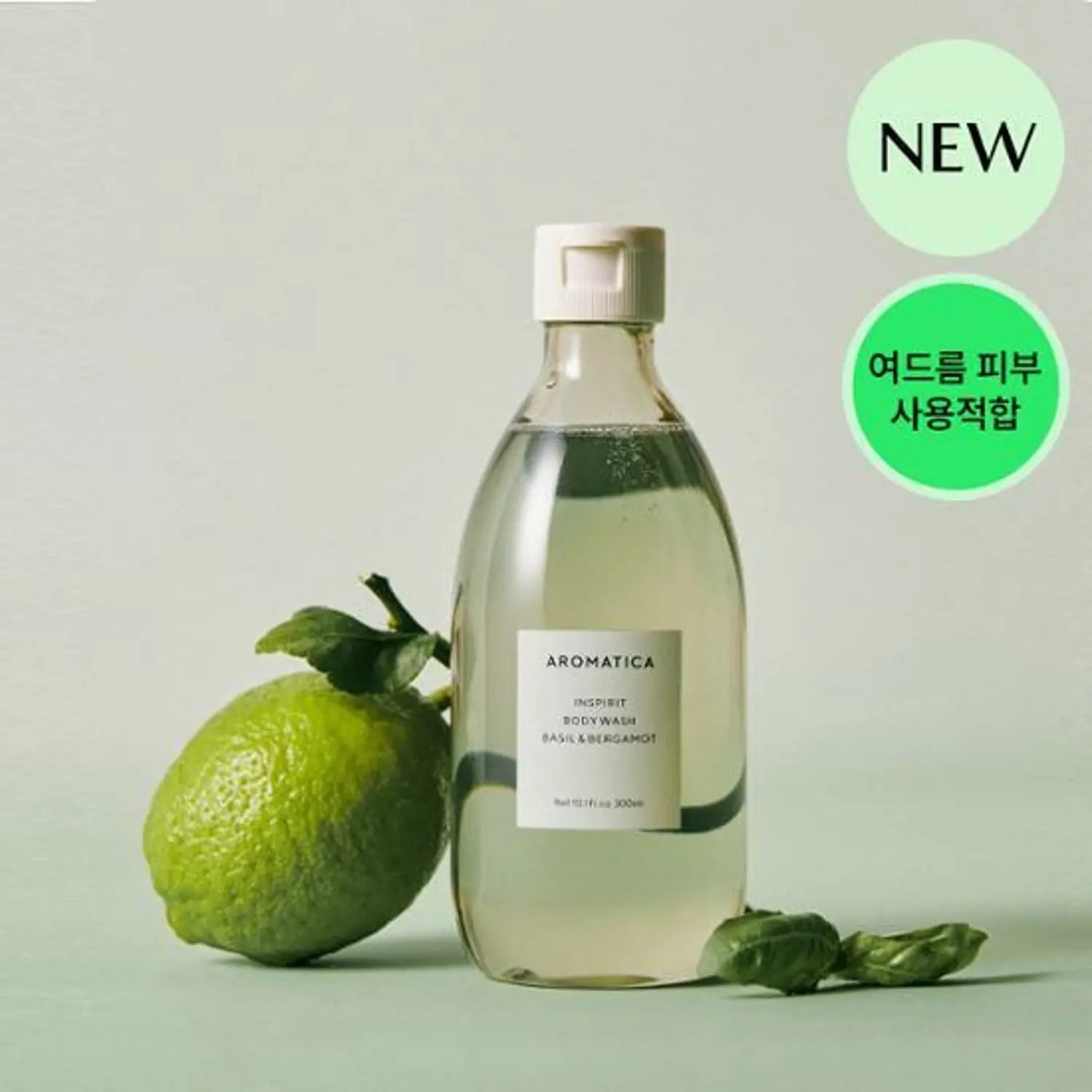 AROMATICA Inspirit Body Wash Basil & Bergamot 300ml