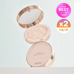AGE 20's Glow-Fit Tone Up Sun Pact 12.5g Refill Set