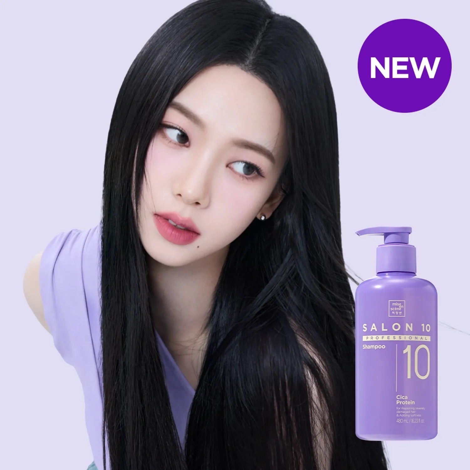 Mise-en-scene Salon 10 Professional Cica Protein Shampoo 480ml
