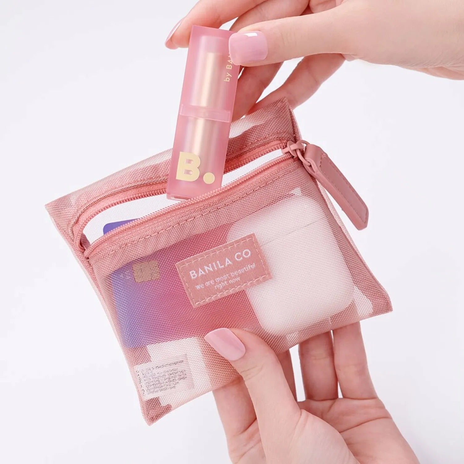 BANILA CO Mesh Pouch 3 Colors (Pink / Magenta / Black)